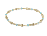 E Newton Dignity Sincerity Pattern 4mm Bead Bracelet Amazonite