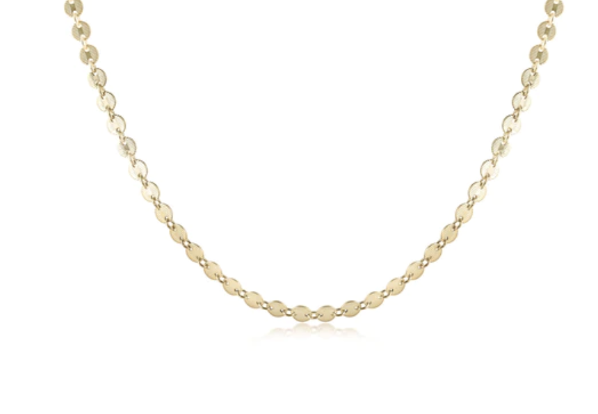 E Newton 15" Choker Infinity Chic Chain Gold