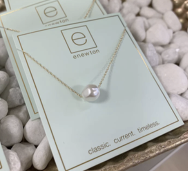 E Newton 16" Necklace Gold Admire Pearl