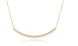 E Newton 16" Necklace Gold - Bliss Bar Textured