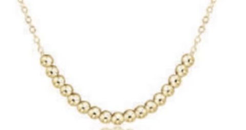 E Newton 16" Necklace Gold Classic Beaded Bliss 2.5mm Gold