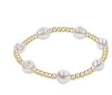 E Newton Extends Admire Gold 3mm Bead Bracelet Pearl