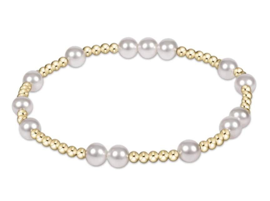 E Newton Extends Hope Unwritten 6mm Bead Bracelet Pearl