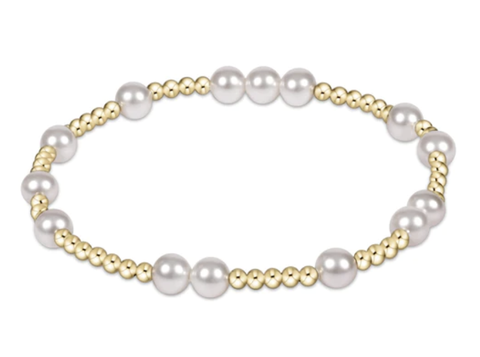 E Newton Extends Hope Unwritten 6mm Bead Bracelet Pearl