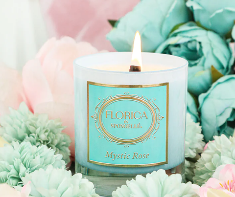 Spongelle Florica Collection Hand Poured Candle - Mystic Rose