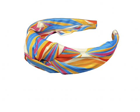 Multicolor Knot Headband Royal Blue