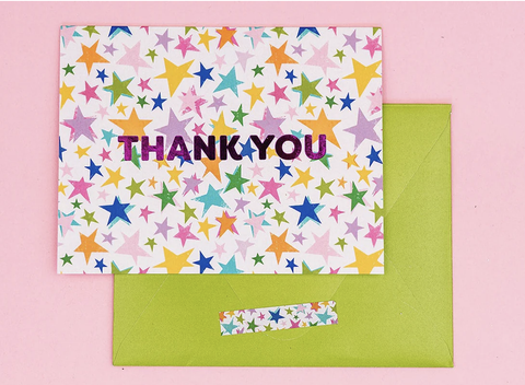 Taylor Elliott Stars Thank You Boxed Note Cards