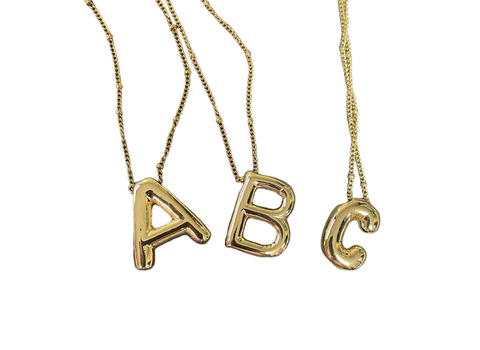 Gold Initial Necklace - Various