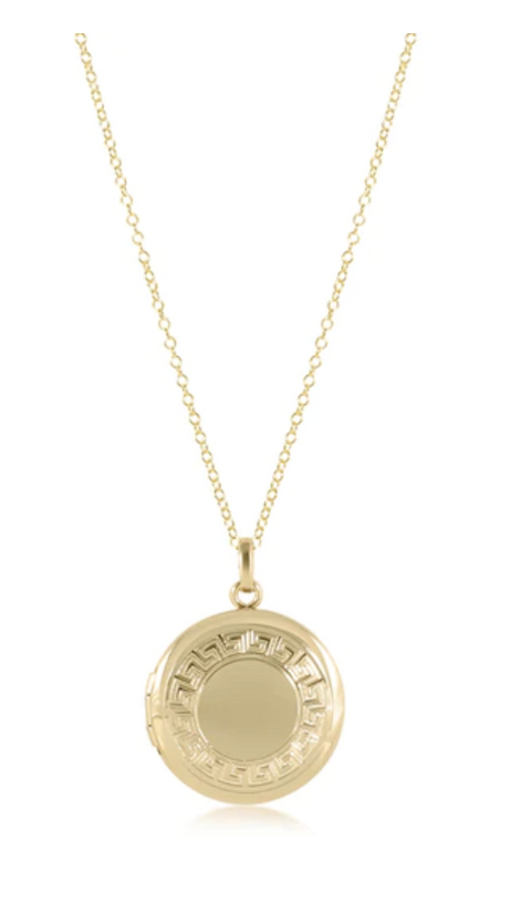 E Newton 31" Necklace Gold - Cherish Large Locket Gold