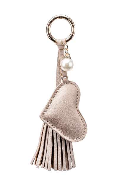Hollis Dusty Rose Heart Keychain 4 Colors