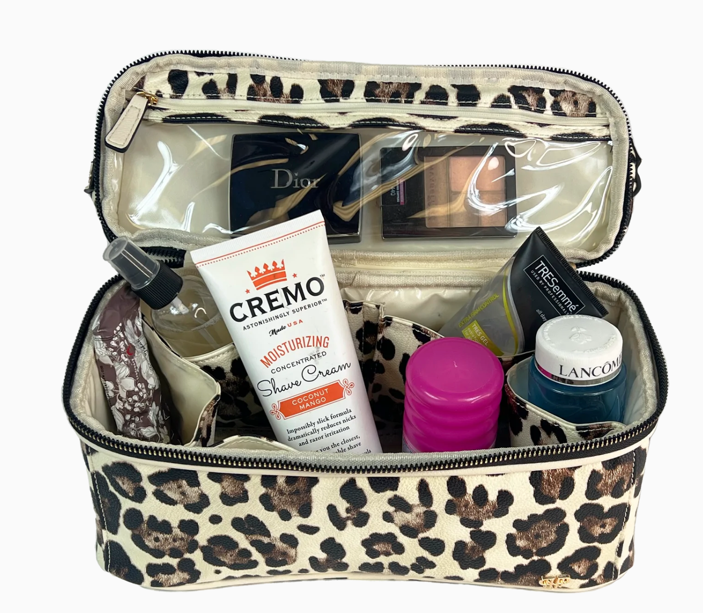 PurseN Getaway Stylist Travel Bag Cream Leopard