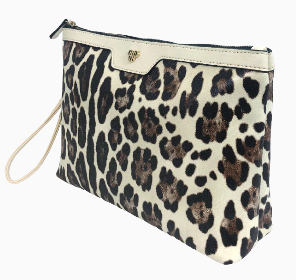 PurseN Getaway Litt Makeup Case Cream Leopard