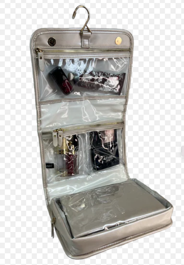 PurseN Getaway Toiletry Case Pearl Quilted