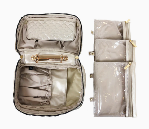PurseN Lexi Travel Organizer Pearl Quilted