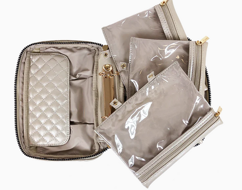 PurseN Lexi Travel Organizer Pearl Quilted